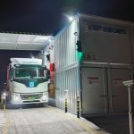 电动重卡夜间换电站